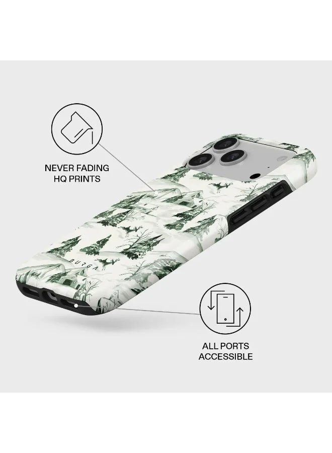 Burga iPhone 17 Pro Pine Lodge Burga iPhone 17 Pro Pine Lodge Premium Case Compatible with Hybrid Dual-Layer Hard Shell + Silicone Protection - Scratch-Resistant Shockproof Mobile Cover  | Best Price UAE